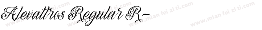 Alevattros Regular R字体转换